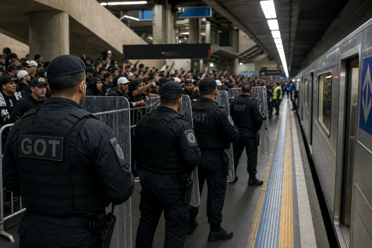 Metrô de São Paulo opera sob pressão máxima em dias de jogo e reforça estratégia para evitar tumultos